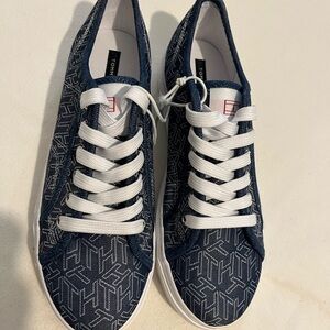 Tommy Hilfiger Navy Monogram Sneakers